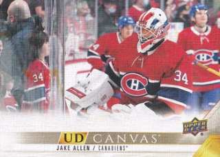 22-23 Upper Deck Series 1 - Jake ALLEN č. C42 UD Canvas
