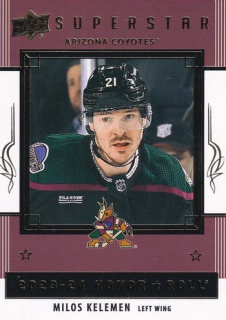 Miloš KELEMEN 23-24 Upper Deck 2 č. HR48 Honor Roll Superstar