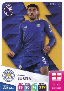 24-25 Panini Premier League - James JUSTIN č. 192