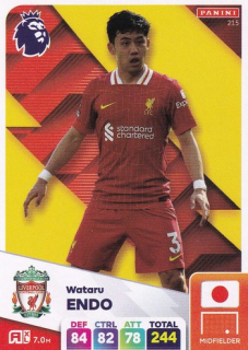 24-25 Panini Premier League - Wataru ENDO č. 215