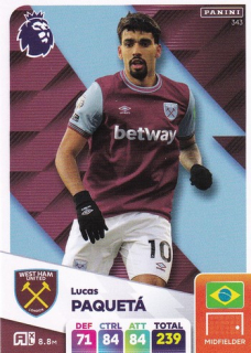 24-25 Panini Premier League - Lucas PAQUETÁ č. 343