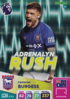 24-25 Panini Premier League - Cameron BURGESS č. 429 Adrenalyn Rush