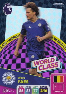 24-25 Panini Premier League - Wout FAES č. 453 World Class