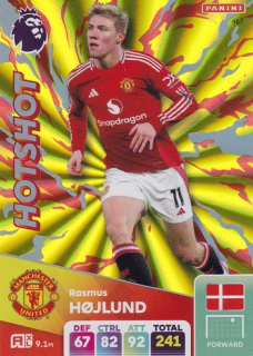 24-25 Panini Premier League - Rasmus HOJLUND č. 467 Hotshot