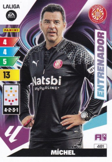 23-24 Panini LaLiga - MÍCHEL č. 481 Entrenador