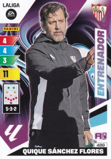 23-24 Panini LaLiga - QUIQUE SÁNCHEZ FLORES č. 489 Entrenador