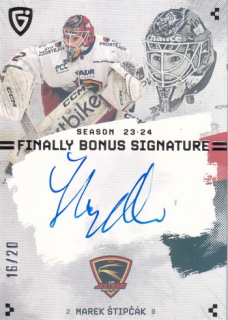 23-24 GC Finally Season - Marek ŠTIPČÁK č. S-PV2 Bonus Signature 16/20