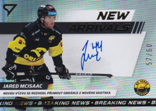 24-25 TELH - Jared McISAAC č. NAS-JM New Arrivals Auto 57/60