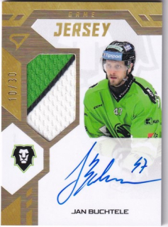 24-25 TELH - Jan BUCHTELE č. GJS-JB Game Jersey Auto 10/30