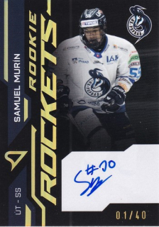24-25 TIPOS - Samuel MURÍN č. RRS-SM Rookie Rockets Gold Auto 01/40