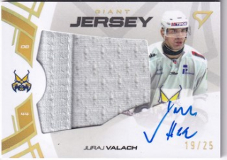 24-25 TIPOS - Juraj VALACH č. GJ-JV Giant Jersey Auto 19/25