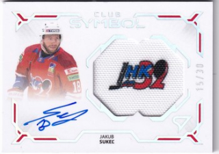 24-25 TIPOS - Jakub SUKEĽ č. CS-JS Club Symbol Silver Auto 15/30