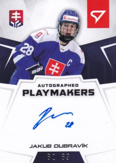 24-25 TIPOS SHL - Jakub DUBRAVÍK č. AP-JD Autographed Playmakers 82/89