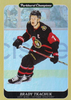 23-24 Parkhurst Champions - Brady TKACHUK č. 71 Gold Rainbow