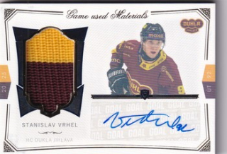 24-25 GOAL Cards - Stanislav VRHEL č. S-21 Game used Materials Signature 11/20