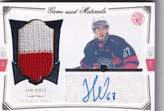 24-25 GOAL Cards - Jan HOLÝ č. S-25 Game used Materials Signature 11/20