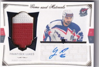 24-25 GOAL Cards - František LUKEŠ č. S-38 Game used Materials Signature 11/20