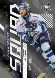 24-25 TELH - Oscar FLYNN č. PS-45 Powerplay Squad Golden Fireworks x/49
