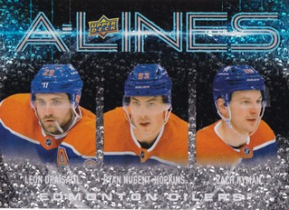24-25 UD S1 - Leon DRAISAITL/Ryan NUGENT-HOPKINS/Zach HYMAN č. AL-12 A-LINES Speckle