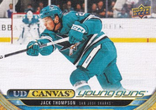 24-25 UD S2 - Jakc THOMPSON č. C232 UD CANVAS Young Guns