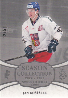 24-25 Český hokej - Jan KOŠŤÁLEK č. SHG-03 Platinum x/50