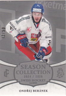 24-25 Český hokej - Ondřej BERÁNEK č. SHG-10 Platinum x/50