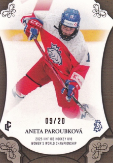 24-25 Český hokej - Aneta PAROUBKOVÁ č. WU18-04 Canvas x/20