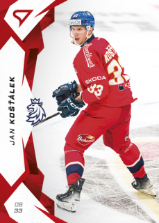 2025 Hokejové Česko - Jan KOŠŤÁLEK č. 17 Red