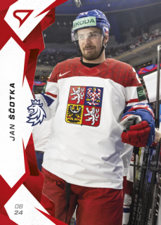 2025 Hokejové Česko - Jan ŠČOTKA č. 24 Red