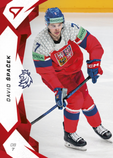 2025 Hokejové Česko - David ŠPAČEK č. 25 Red