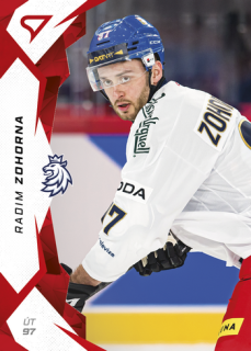 2025 Hokejové Česko - Radim ZOHORNA č. 63 Red
