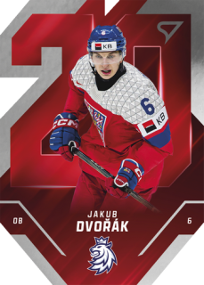 2025 Hokejové Česko - Jakub DVOŘÁK č. TE-04 Team 20