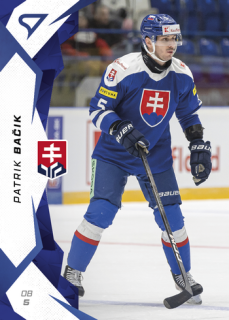 2025 Hokejové Slovensko - Patrik BAČIK č. 08 Blue