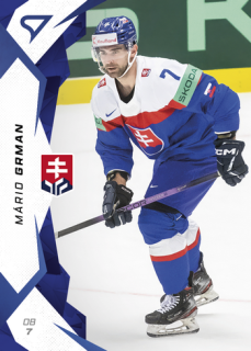 2025 Hokejové Slovensko - Mário GRMAN č. 14 Blue