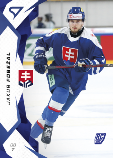 2025 Hokejové Slovensko - Jakub POBEŽAL č. 22 Blue