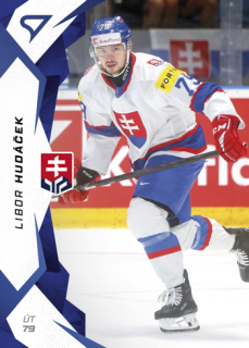 2025 Hokejové Slovensko - Libor HUDÁČEK č. 39 Blue