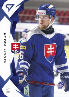 2025 Hokejové Slovensko - Samuel KRAJČ č. 44 Blue