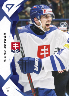 2025 Hokejové Slovensko - Šimon PETRÁŠ č. 50 Blue