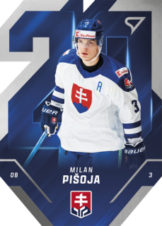 2025 Hokejové Slovensko - Milan PIŠOJA č. SD-04 Team 20