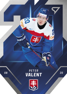 2025 Hokejové Slovensko - Peter VALENT č. SD-07 Team 20