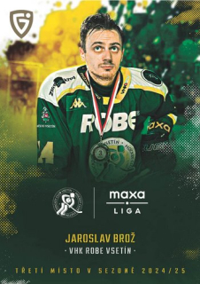 24-25 GOAL Cards - Jaroslav BROŽ č. MED-01 Medailists