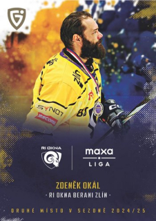 24-25 GOAL Cards - Zdeněk OKÁL č. MED-12 Medailists