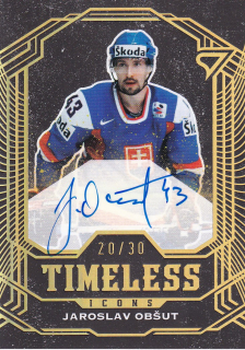 2025 Hokejové Slovensko - Jaroslav OBŠUT č. TIS-JO Timeless Icons Auto 20/30