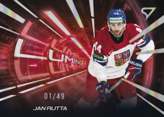 2025 Hokejové Česko - Jan RUTTA č. LS-10 Luminous Red x/49
