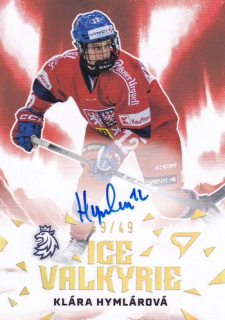 2025 Hokejové Česko - Klára HYMLÁROVÁ č. IVS-KH Ice Valkyrie Auto 49/49