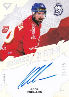 2025 Hokejové Česko - Petr KOBLASA č. SL1-PK Signed Stars 35/35