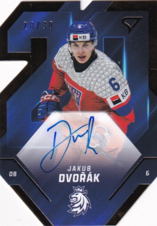 2025 Hokejové Česko - Jakub DVOŘÁK č. TES-JD Team 20 Auto 28/30