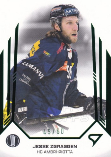 24-25 NLA PlayOffs - Jesse ZGRAGGEN no. 58 Green x/60