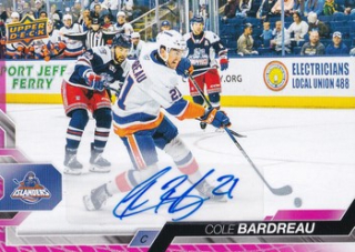 24-25 AHL - Cole BARDREAU č. 59 Autographs