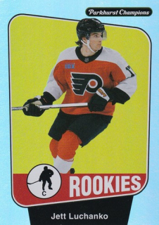 24-25 Parkhurst Champions - Jett LUCHANKO č. 271 Rainbow Foil Board Rookies
